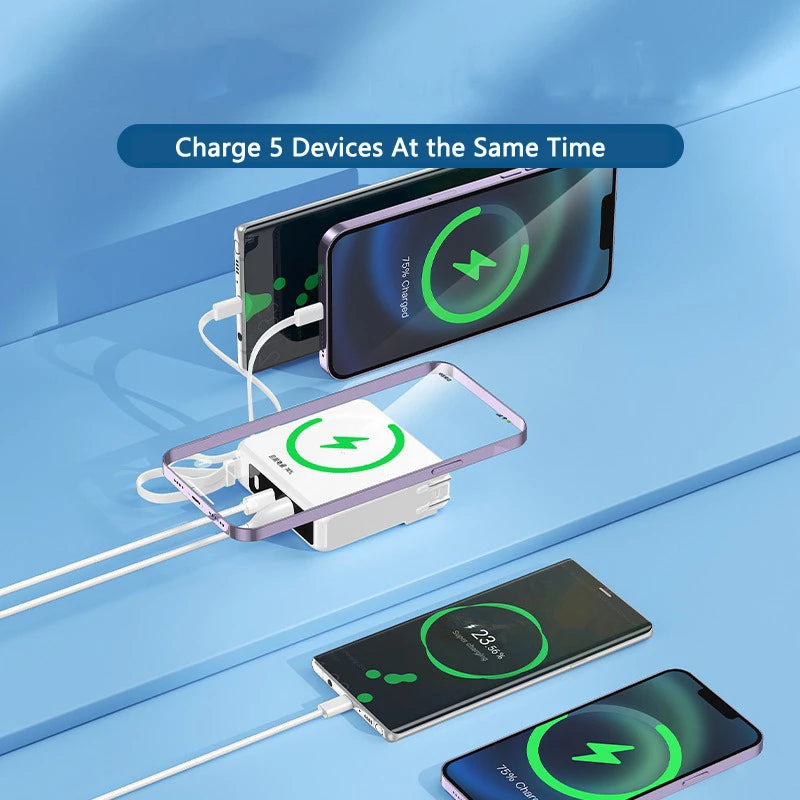 5 in 1 Wireless Charger/Power Bank Adapter 10000 mAh
